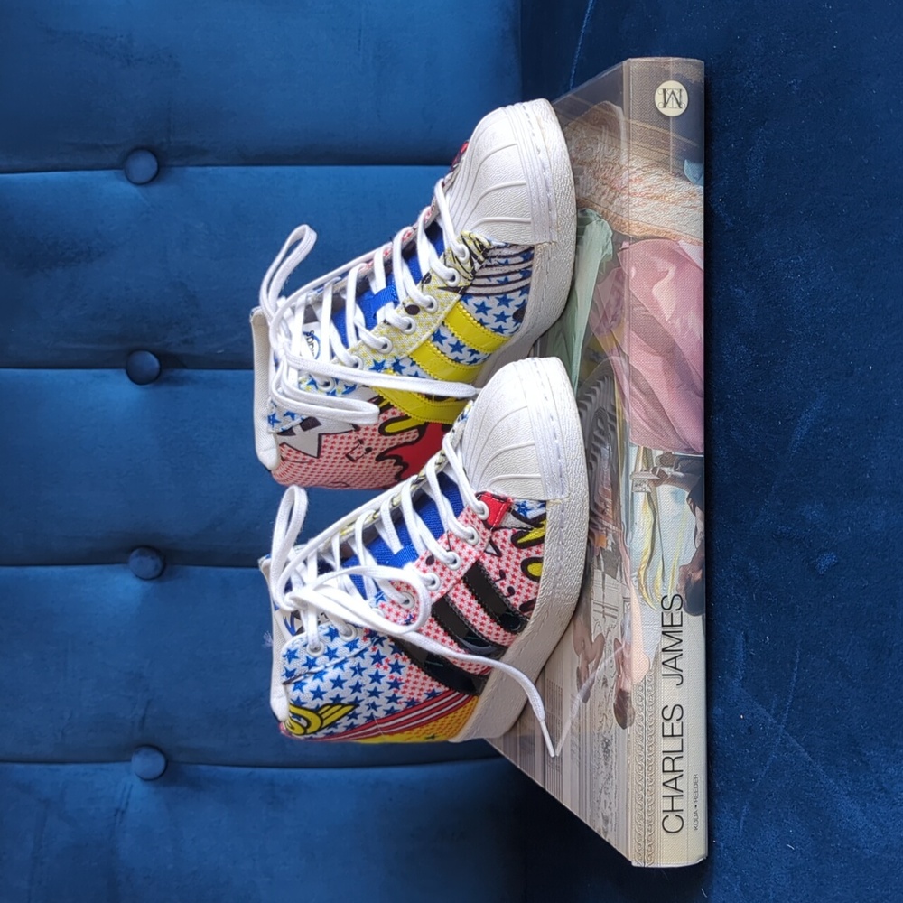 Rita Ora X Adidas Superstar Wedge Up Size 8 With Pop Cush Insoles